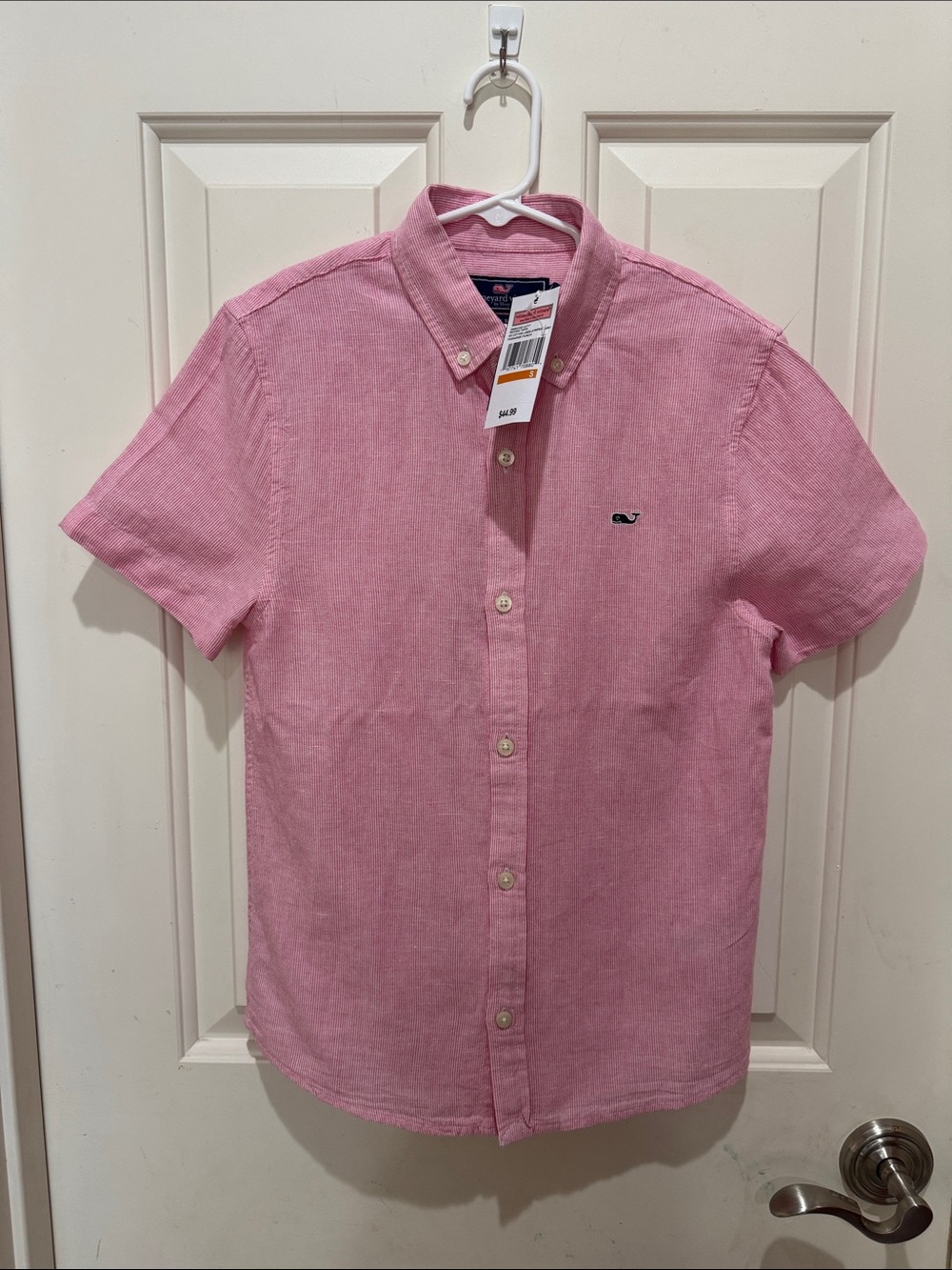 Vineyard Vines Short Sleeve Button-Down Shirt - Pink